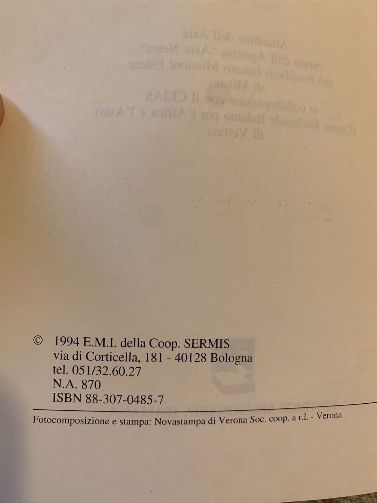 ASIA storia politica religione EMI 1994