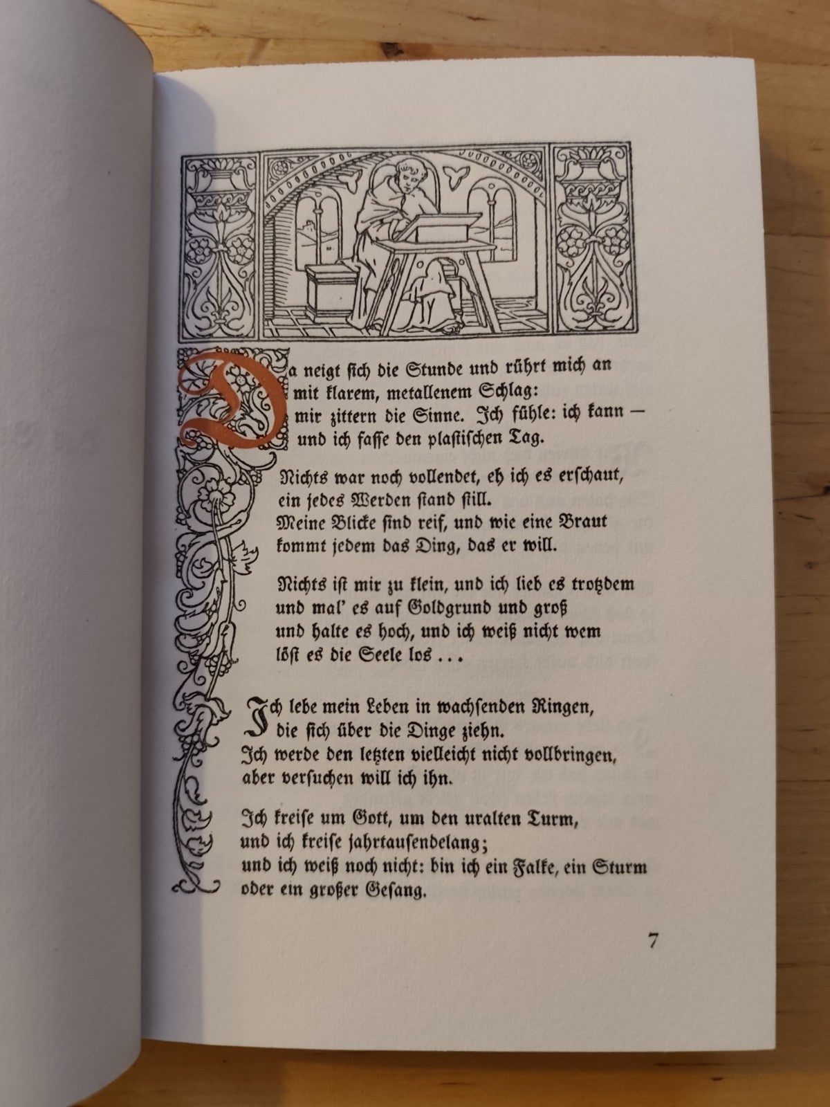 Das Stunden-Buch: enthaltend die drei Bücher, R. Maria Rilke. Insel-Verlag.1922