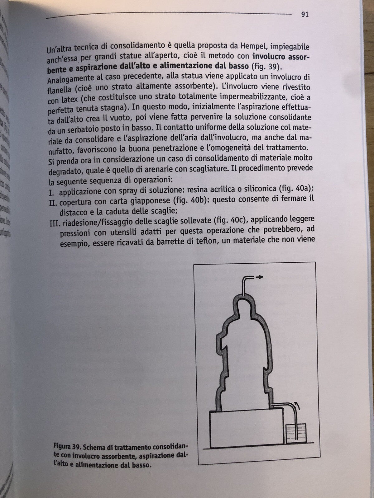 Restauro manutenzione conservazione dei beni culturali, materiali prodotti tecni