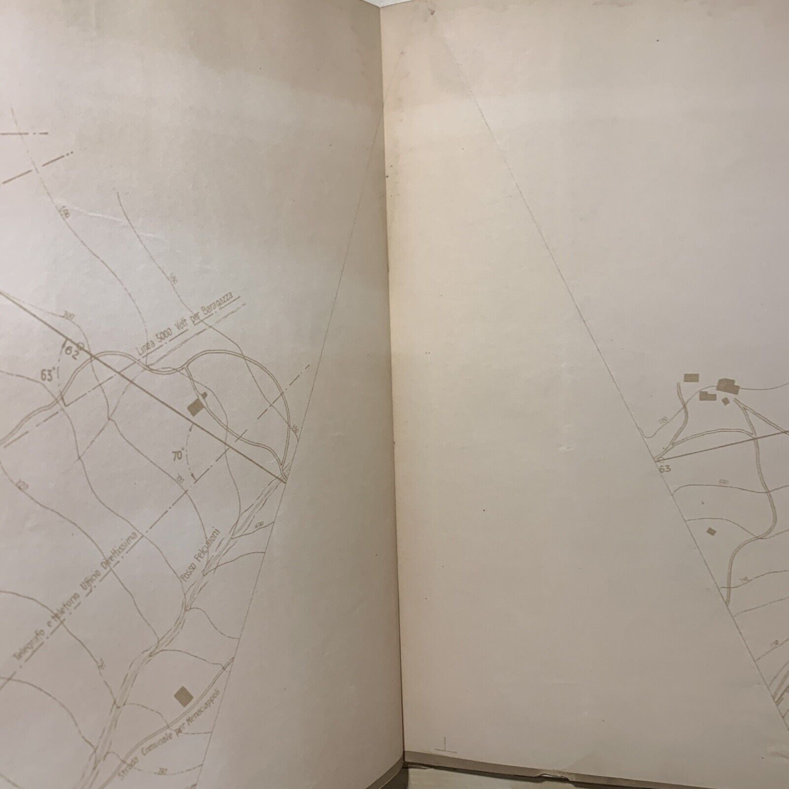 FERROVIE linea direttissima Bologna Firenze planimetria. Suviana Castiglione #