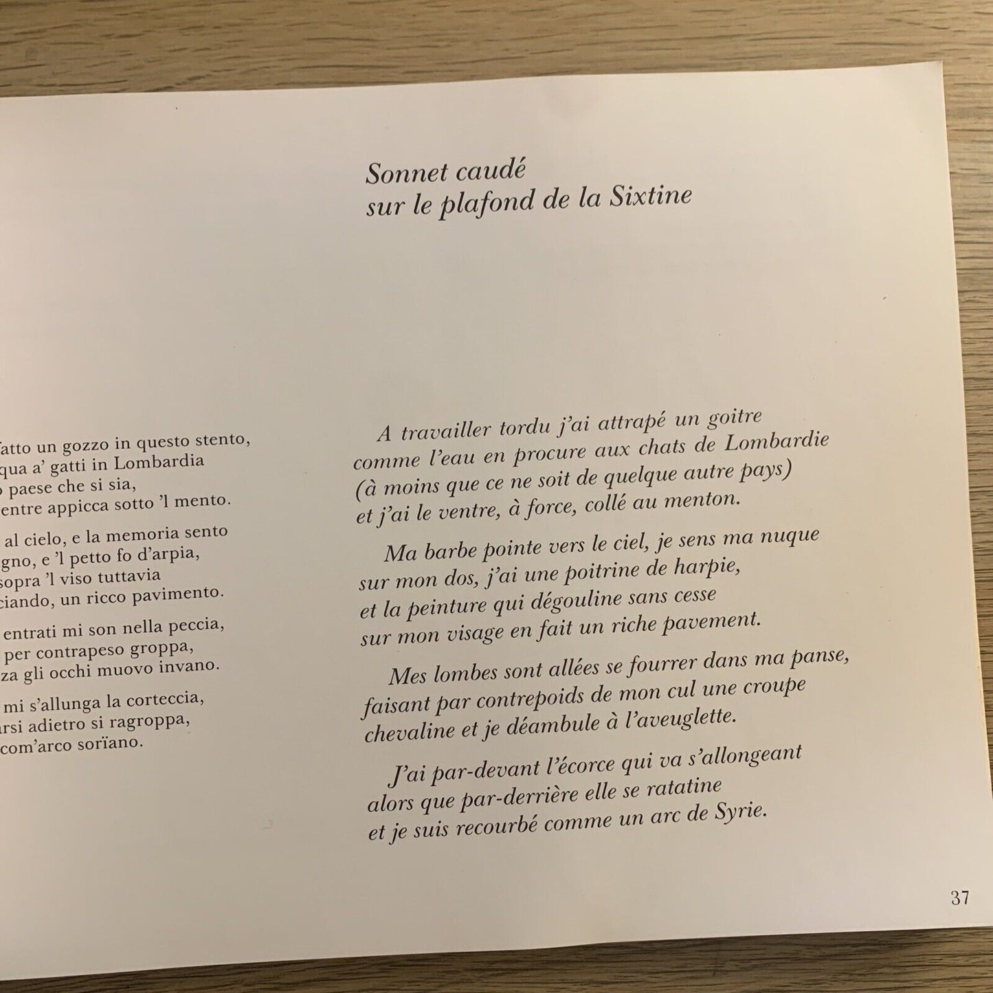 Michel-Ange poèmes. Mazarine 1983