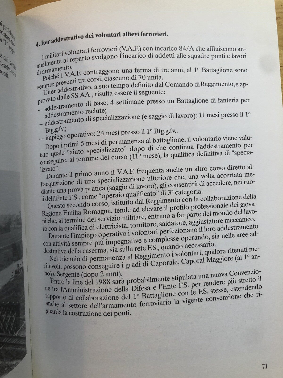 Il Reggimento genio ferrovieri 1988 - Sg Mario Menicucci