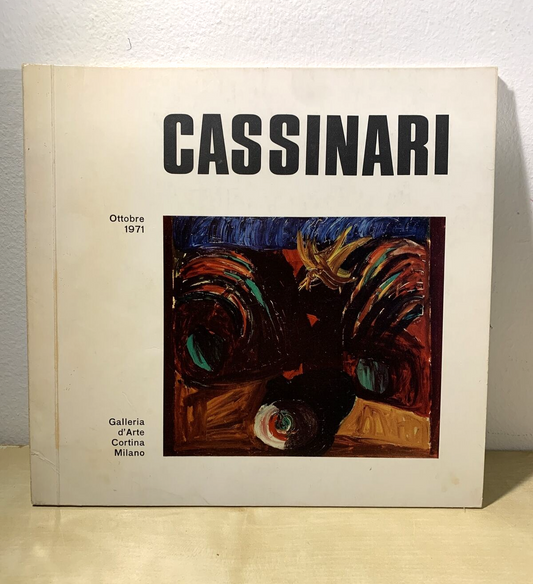 CASSINARI galleria d'arte Cortina Milano Ottobre 1971 #