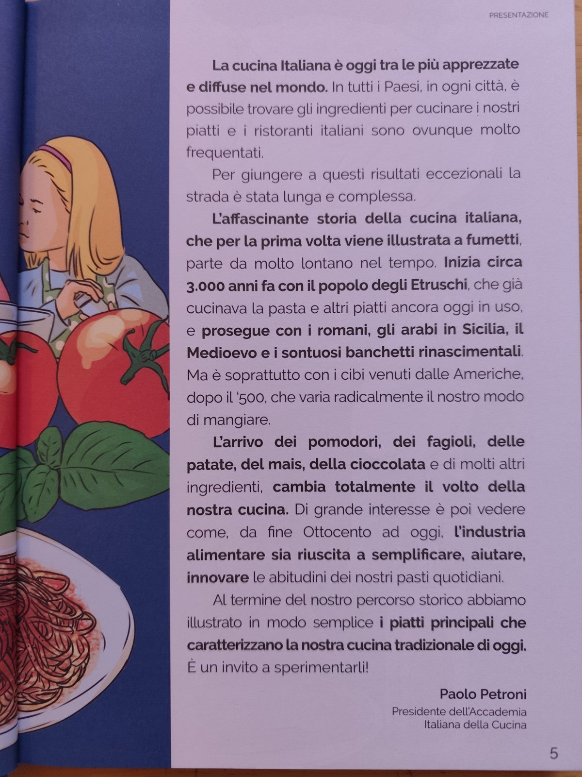 Storia della cucina italiana a fumetti dalle tagliatelle etrusche al tiramisù
