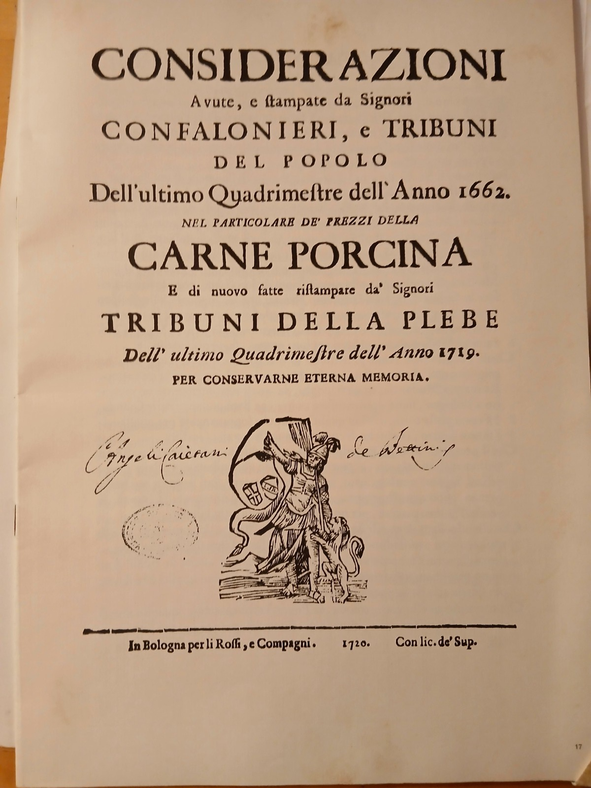 La carne suina nei secoli usi e virtù (Bologna) - Giancarlo Roversi, Vicentini.