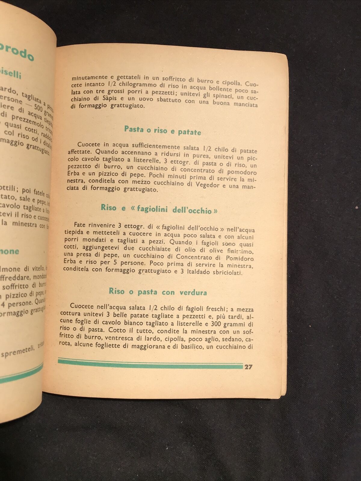 Il nuovo Casadoro Piccolo consigliere della signora moderna 1938 RICETTE CUCINA
