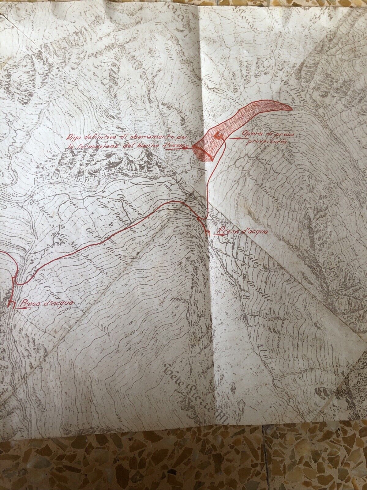 Cartografia ferrovie anni 1910 ca. BARDONECCHIA MELEZET LES GRANGES MILLAURES