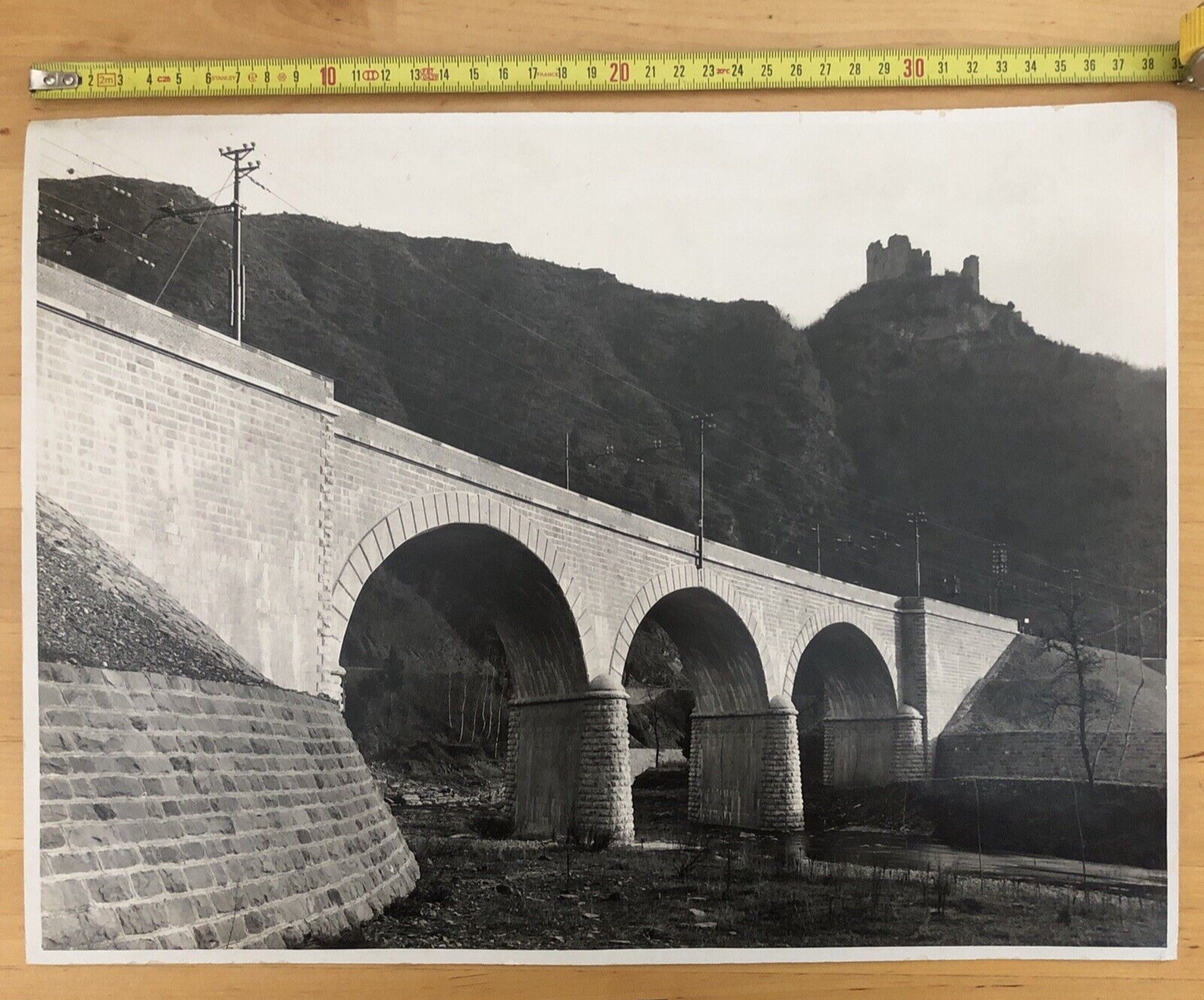 FERROVIE - BISENZIO ROCCA CERBAIA, fotografia originale anni '20 circa