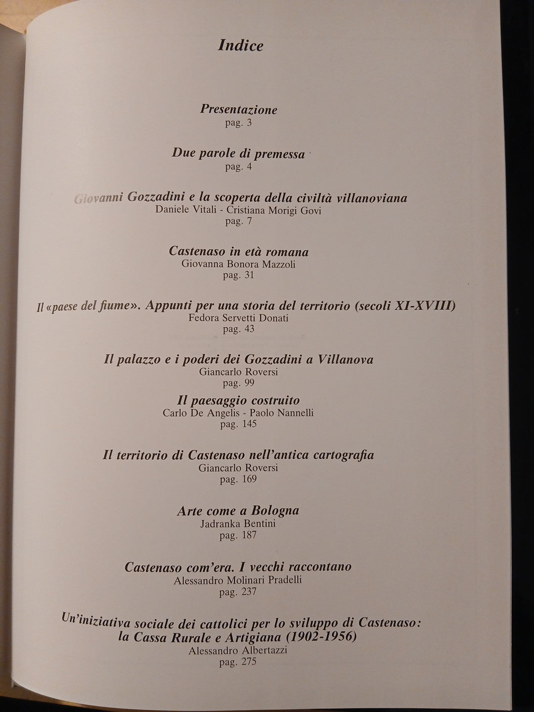 Castenaso la storia i luoghi le immagini, Luigi Parma edizioni 1984 G. Roversi