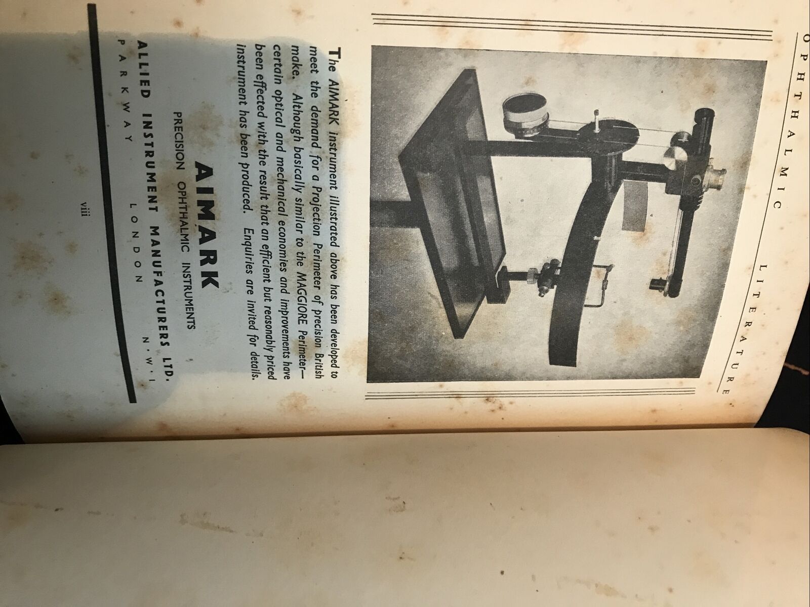 OPHTHALMIC LITERATURE - OFTALMOLOGIA 1949 Stewart Duke Elder voll. 3 pt. 1-2-3-4