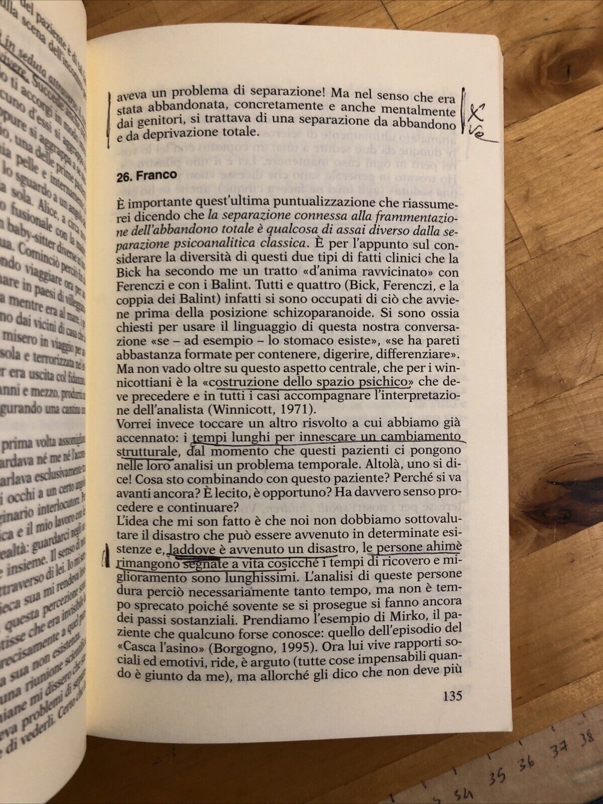 FUNZIONI ANALITICHE STATI PRIMITIVI DELLA MENTE PSICOPATOLOGIA, F. BORGOGNO