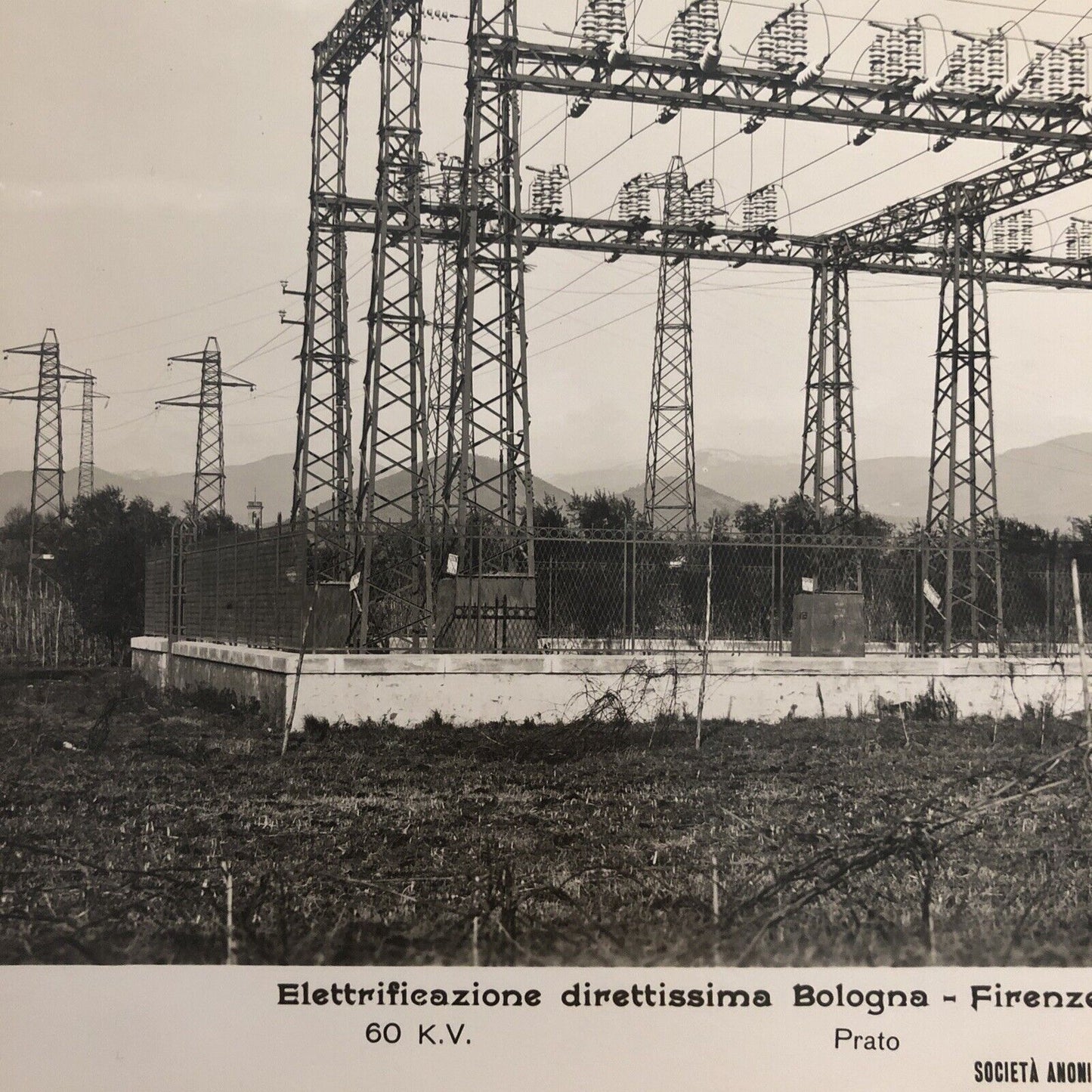 FERROVIE direttissima PRATO Bologna Firenze elettrificazione 1° semestre 1934