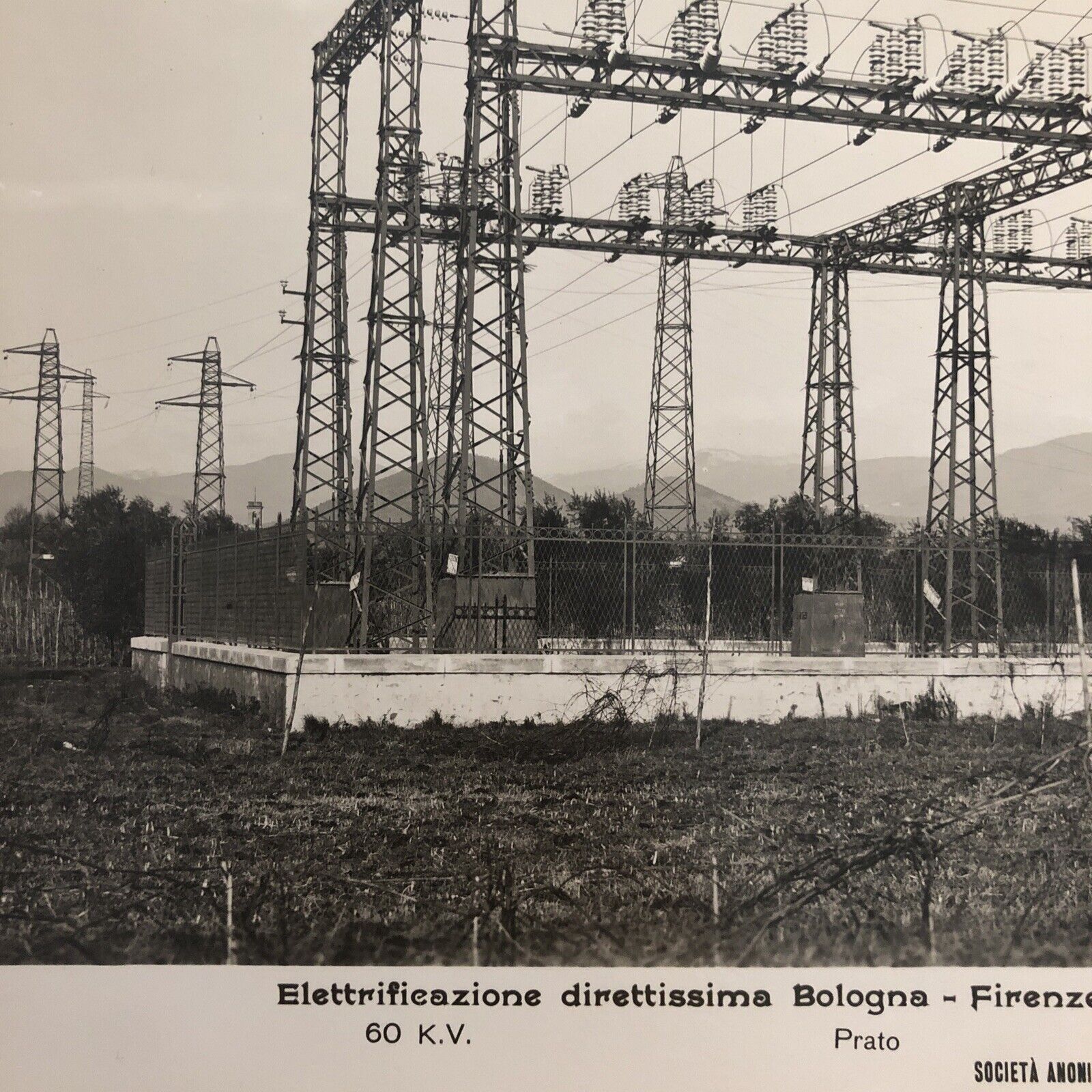FERROVIE direttissima PRATO Bologna Firenze elettrificazione 1° semestre 1934