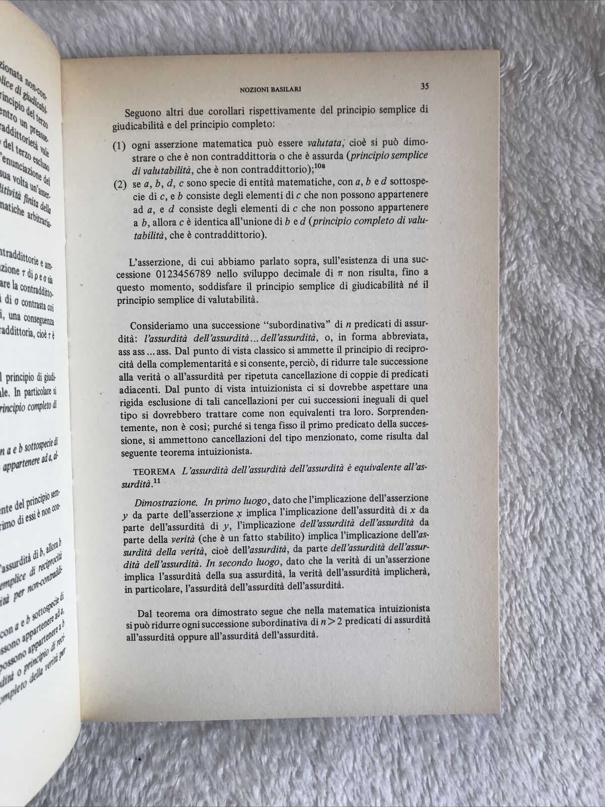 BROUWER lezioni sull'intuizionismo, Boringhieri, Dirk V. Dalen 1946-51  #