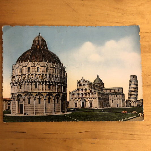 Cartolina TORRE DI PISA E PIAZZA DEL DUOMO - VIAGGIATA
