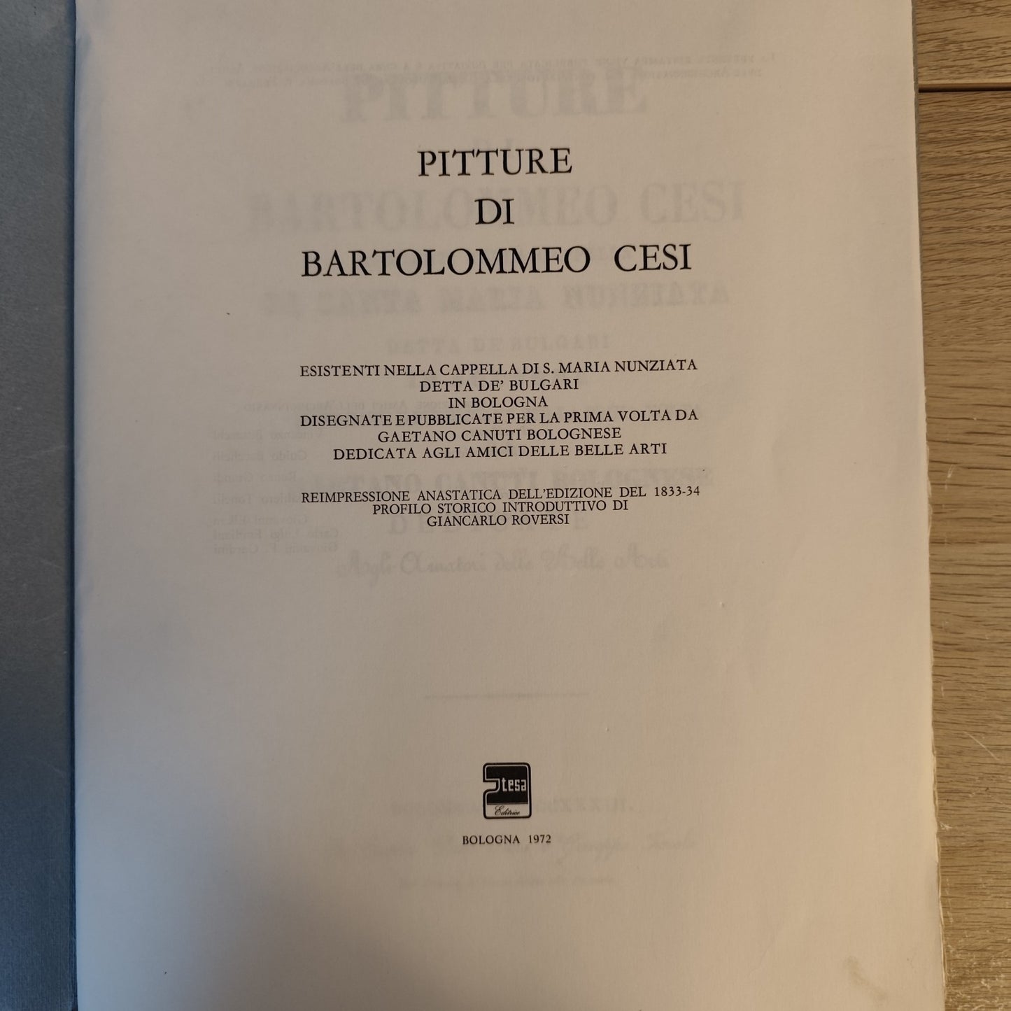 Pitture di Bartolommeo Cesi - Cartella con testo e tavole - Atesa 1972