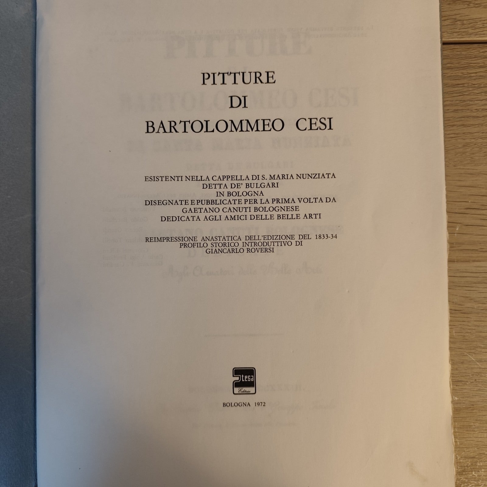 Pitture di Bartolommeo Cesi - Cartella con testo e tavole - Atesa 1972