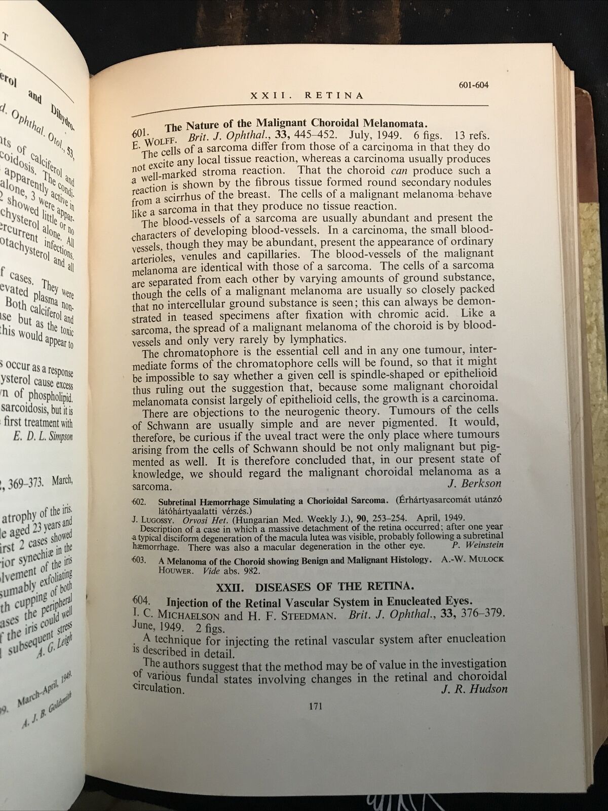 OPHTHALMIC LITERATURE - OFTALMOLOGIA 1949 Stewart Duke Elder voll. 3 pt. 1-2-3-4