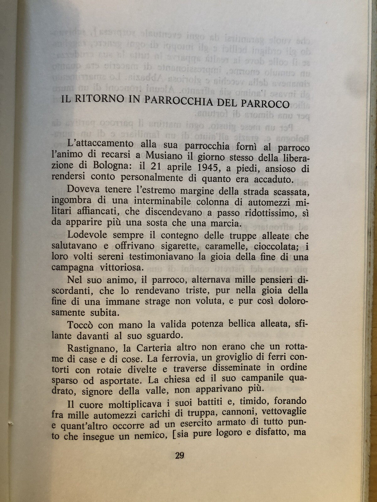 Musiano e Pianoro, Guidi Don Cesare. Rievocazioni antiche e cronache recenti