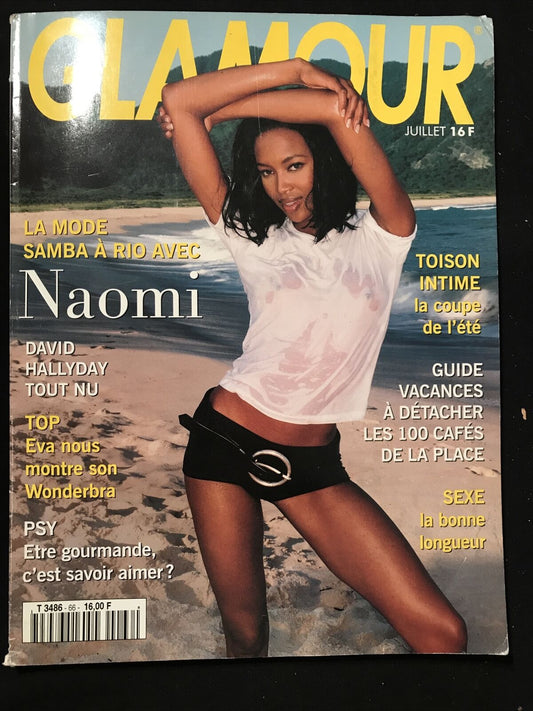 Glamour Magazine - Juillet 94 n. 66 - NAOMI CAMPBELL #