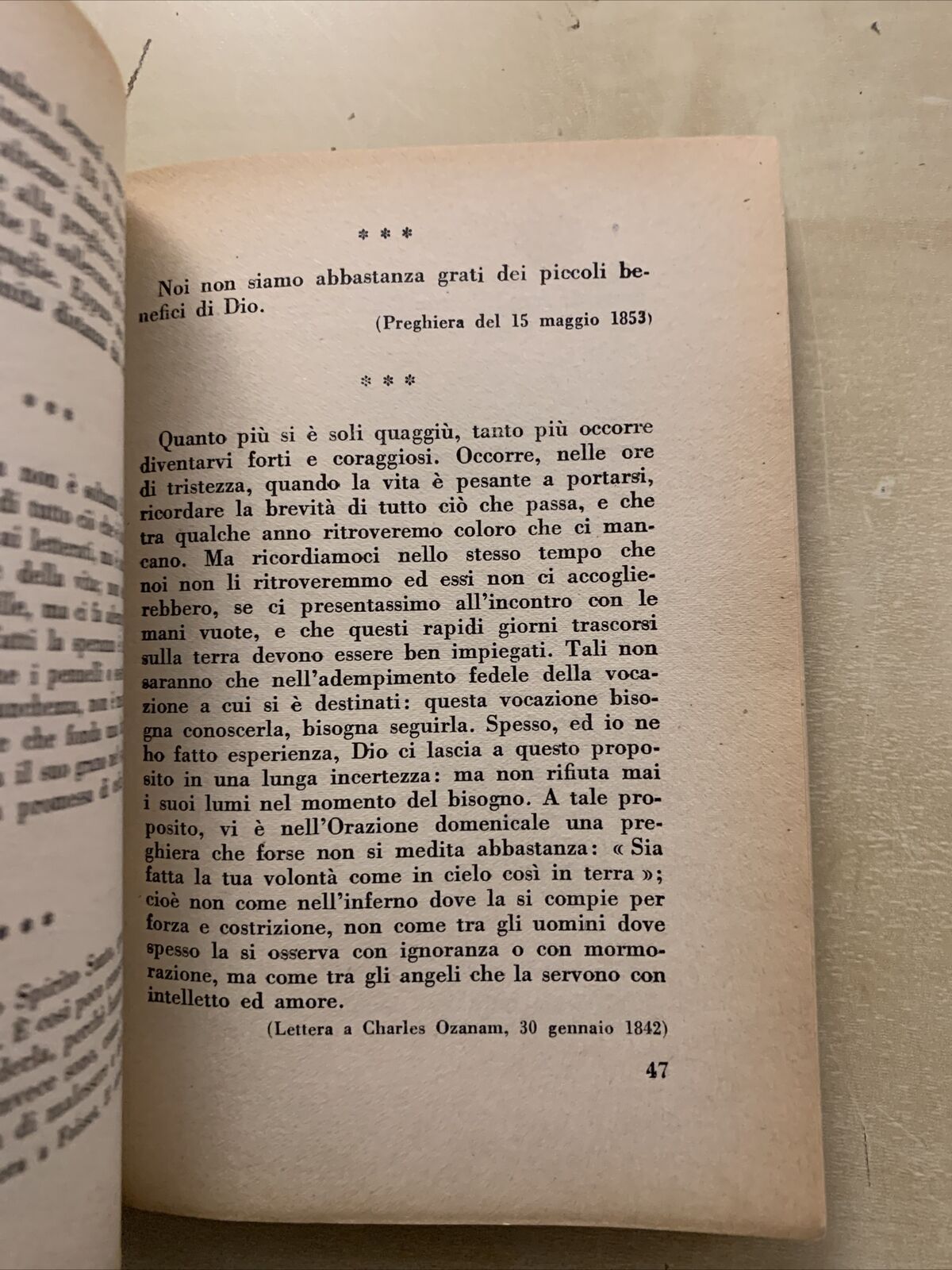 IL PENSIERO DI OZANAM - MARIETTI. Pensieri sulla vita cristiana Villepelet #