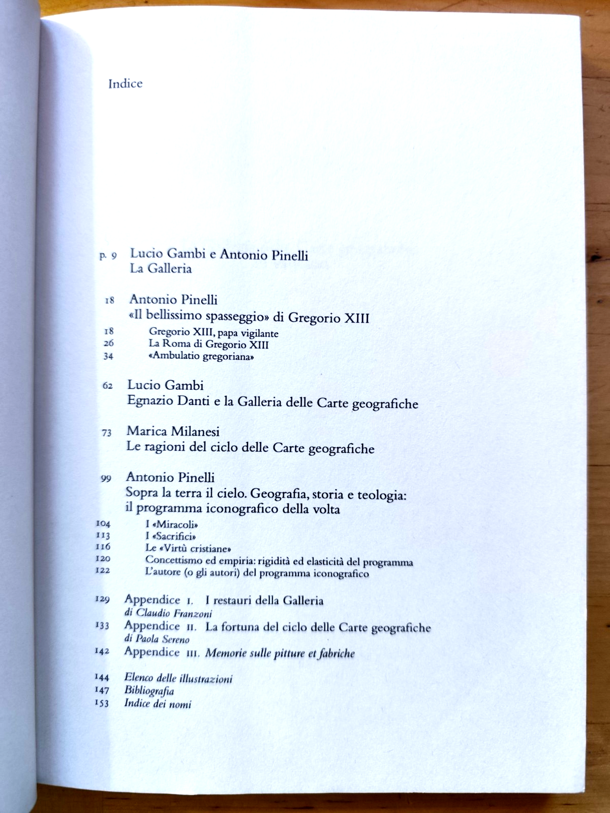 La Galleria delle Carte geografiche in Vaticano, Gambi, Milanesi Pinelli. Panini