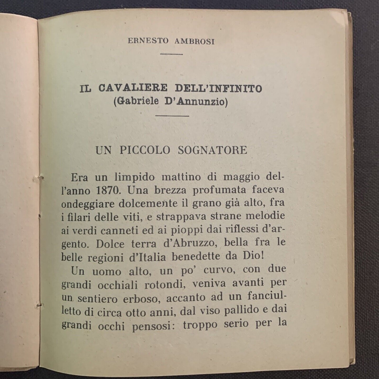 IL CAVALIERE DELL'INFINITO - E. AMBROSI, Gabriele D'Annunzio. Carroccio 1937 #