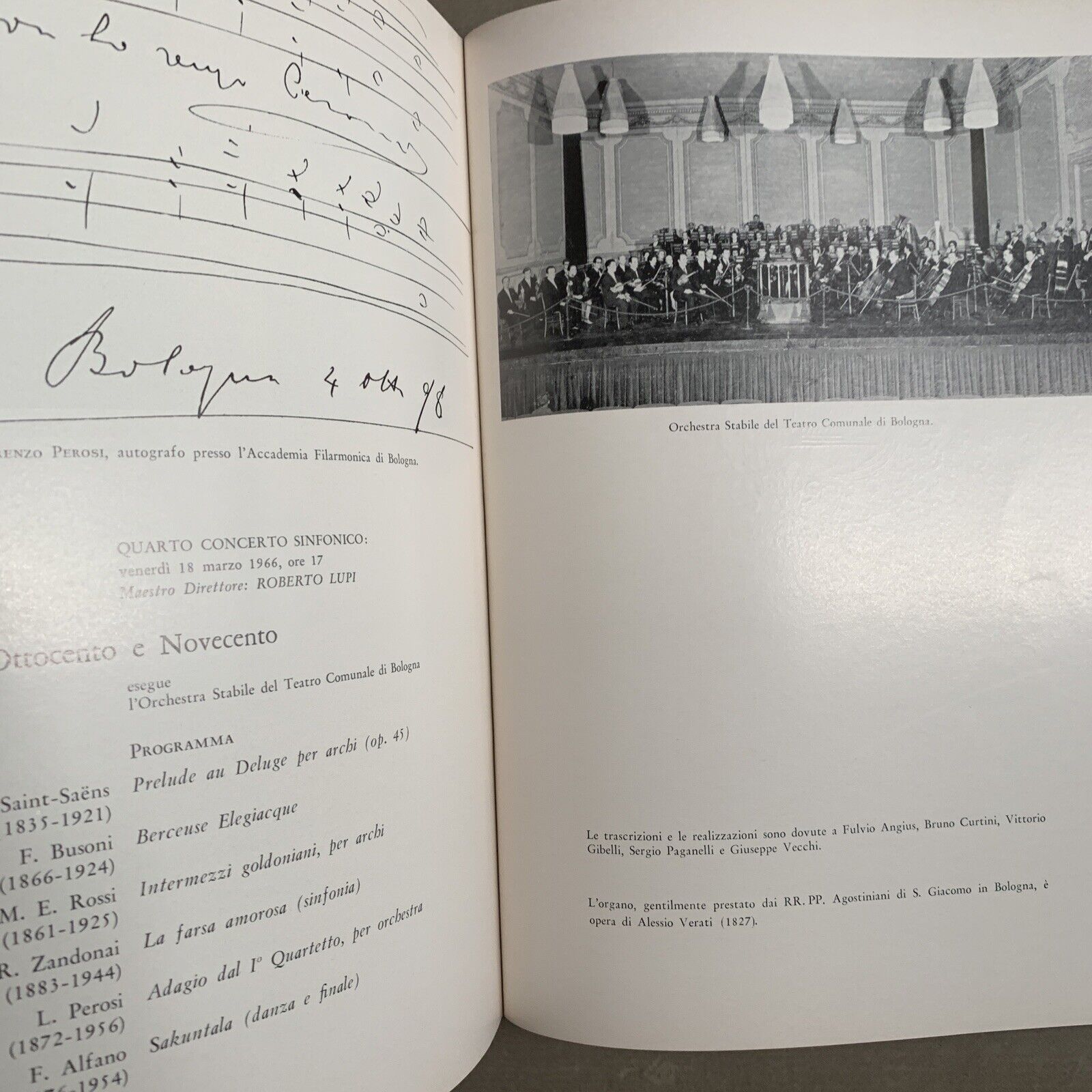 L'ACCADEMIA DELLA FILARMONICA DI BOLOGNA 1666 - 1966 #