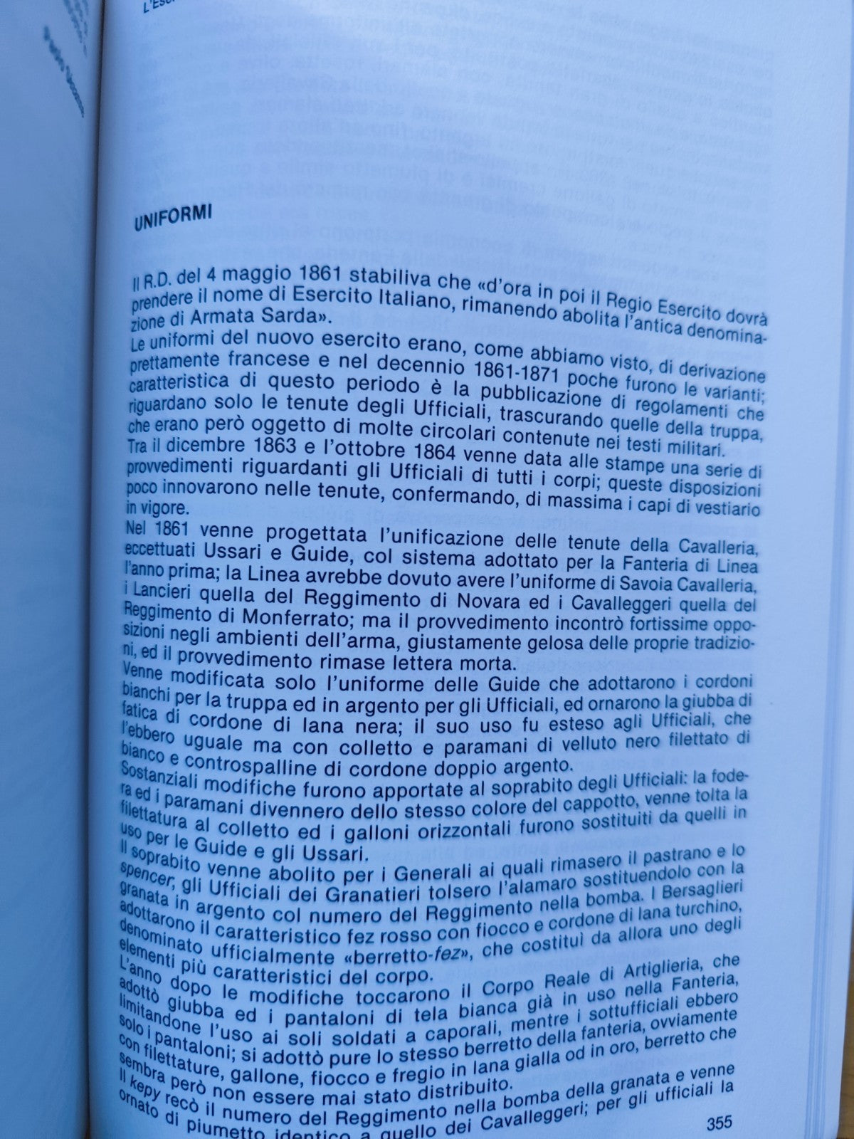 Dagli eserciti preunitari all'esercito Italiano - Ministero della difesa 1984