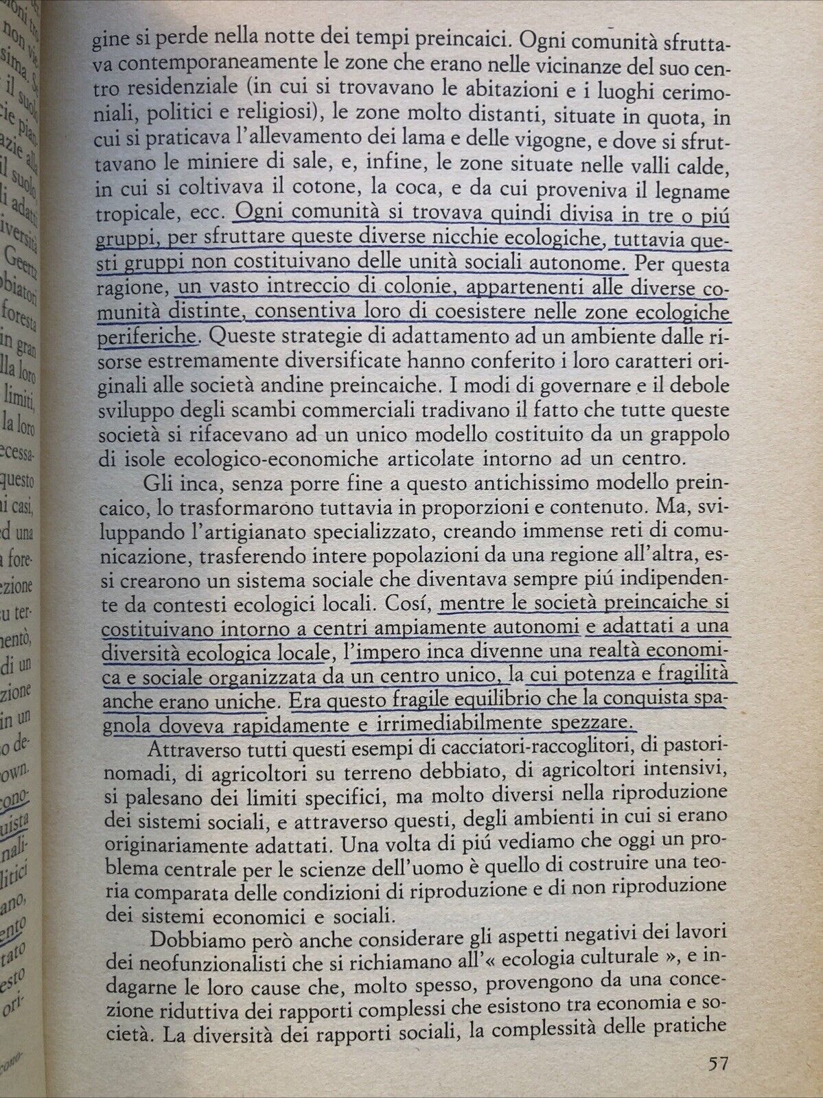 L'ideale e il materiale, Maurice Godelier - Editori Riuniti 1985 **sottolineato*