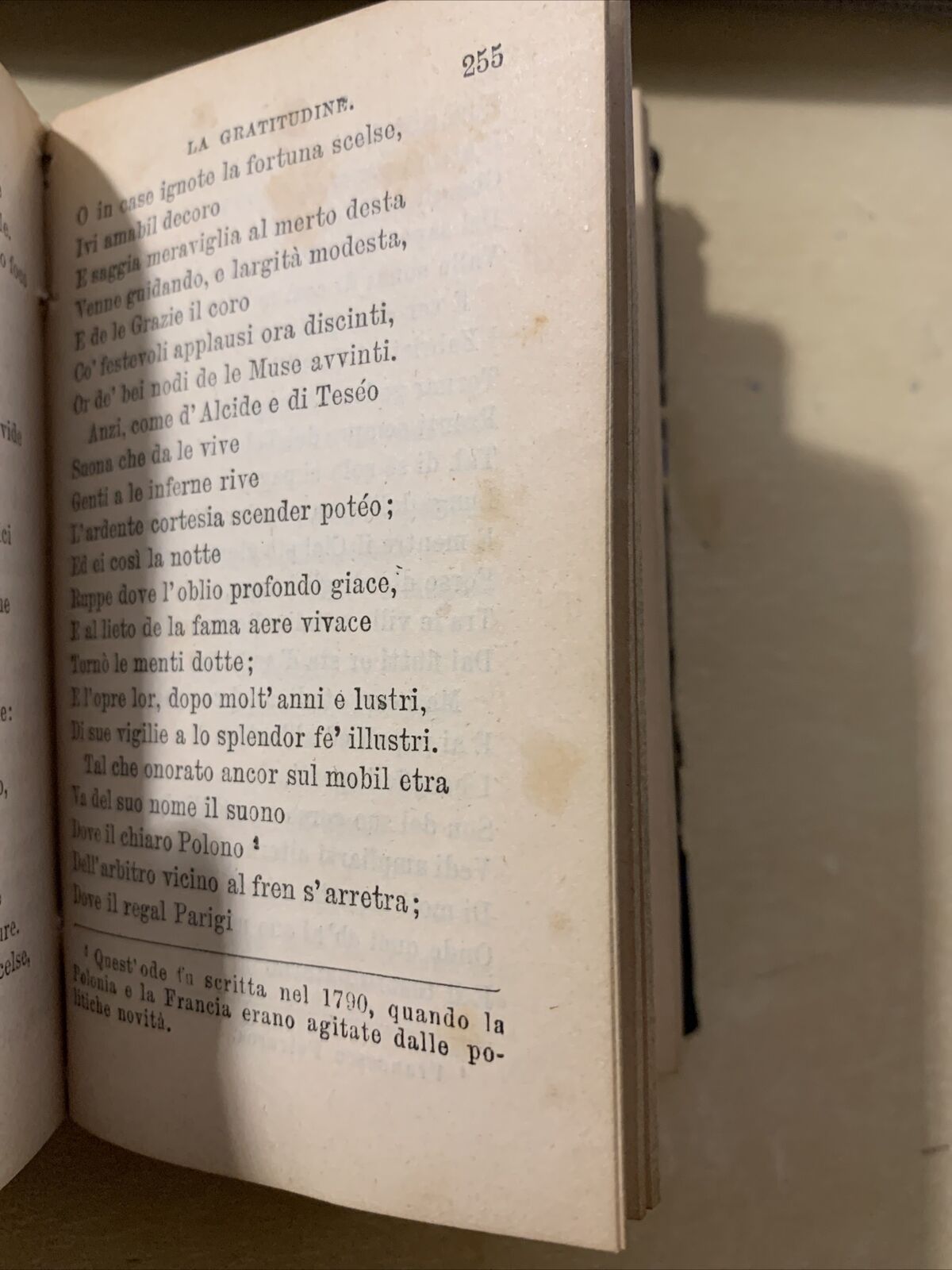Poesie di Giuseppe Parini. seconda edizione 1884 Barbera editore Firenze