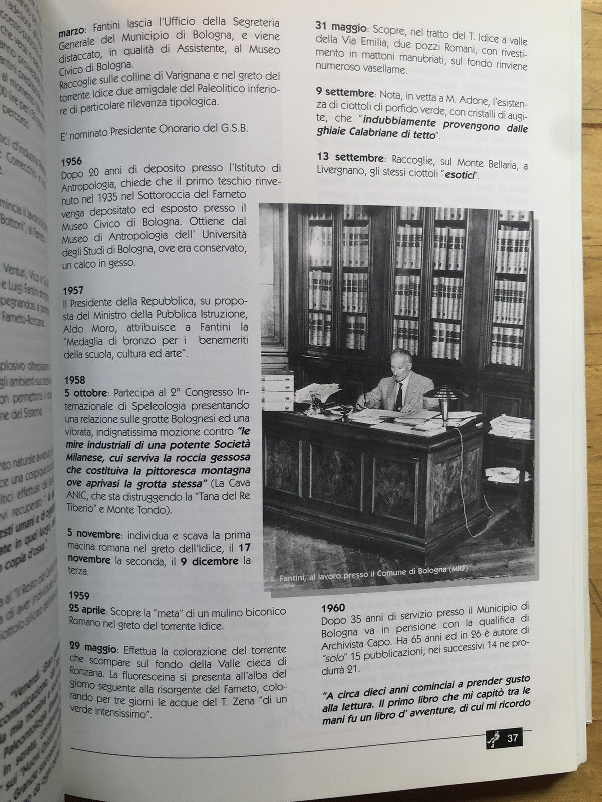 Sottoterra rivista di speleologia 100 Luigi Fantini - Bologna