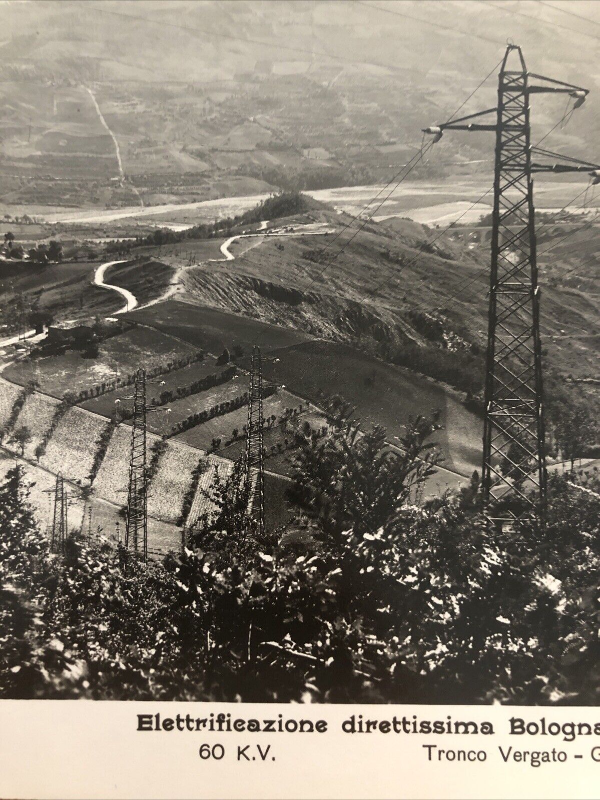 FERROVIE direttissima Bologna Firenze, TRONCO VERGATO GRIZZANA. 2° SEM.  1932