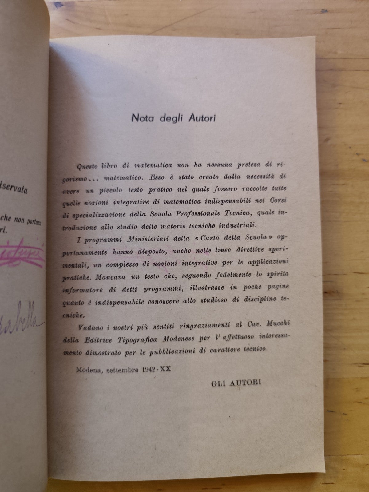 Nozioni integrative di matematica per le applicazioni tecniche G. Crisci Mirabel