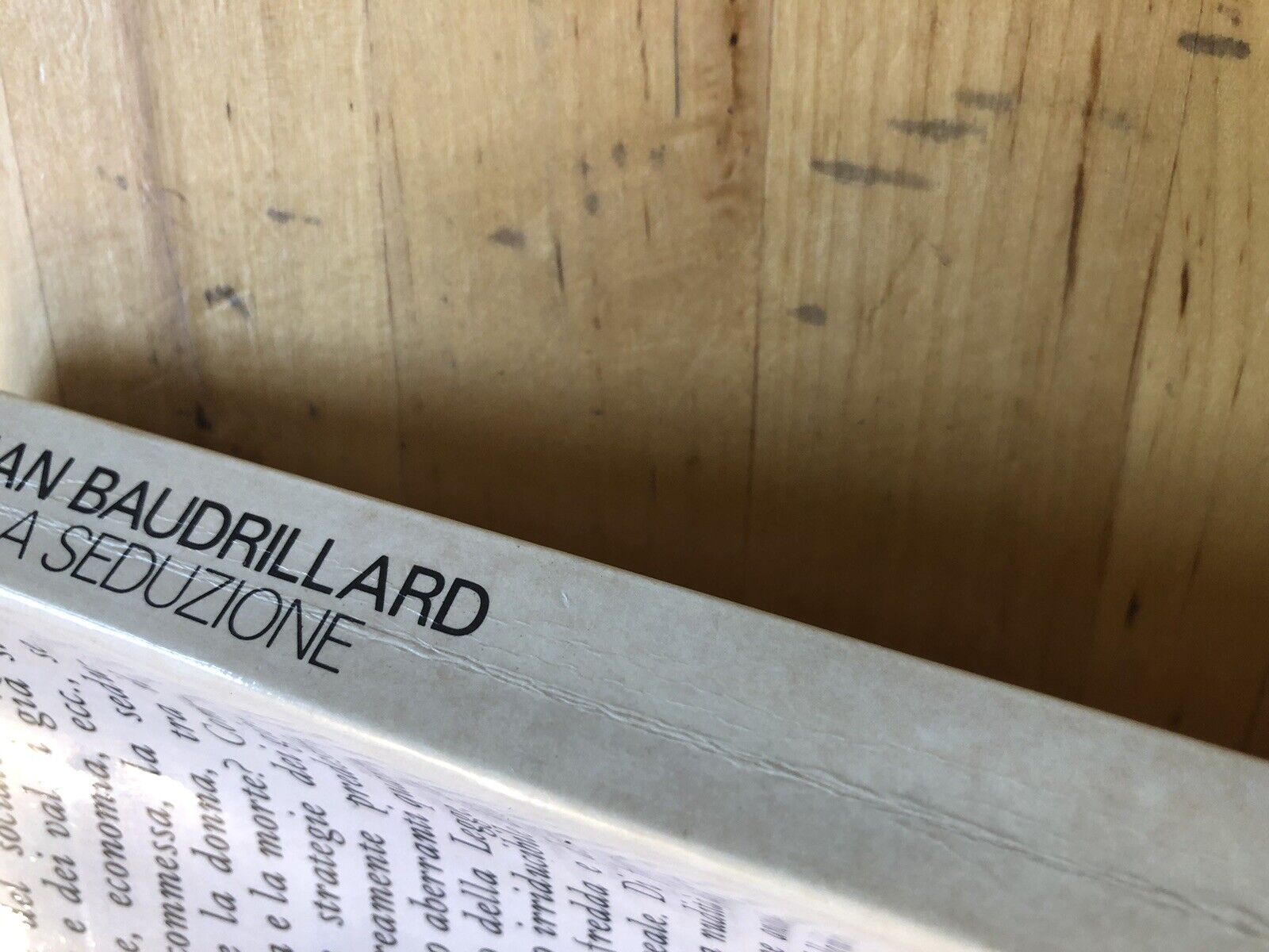 Jean Baudrillard - della seduzione, Cappelli editore 1980