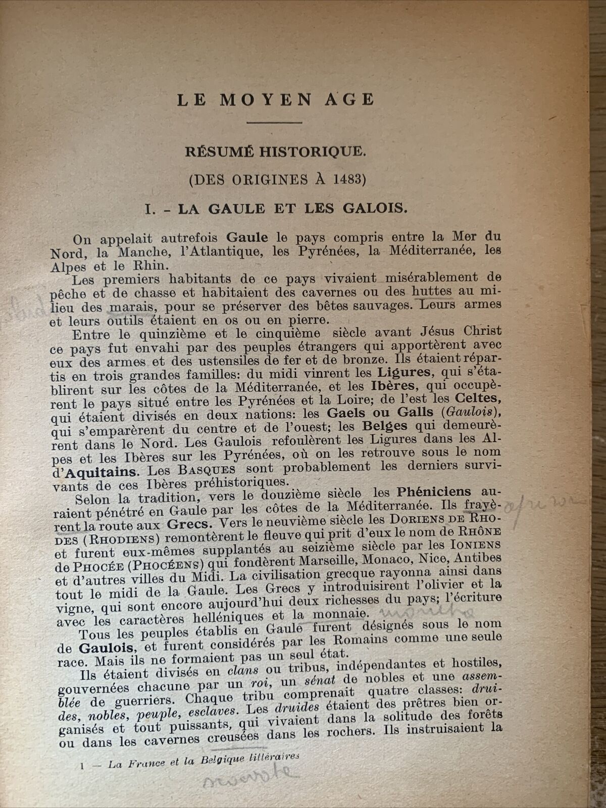 La France et la Belgique littéraires - Ravà, Corinaldi. Cappelli biblioteca scol