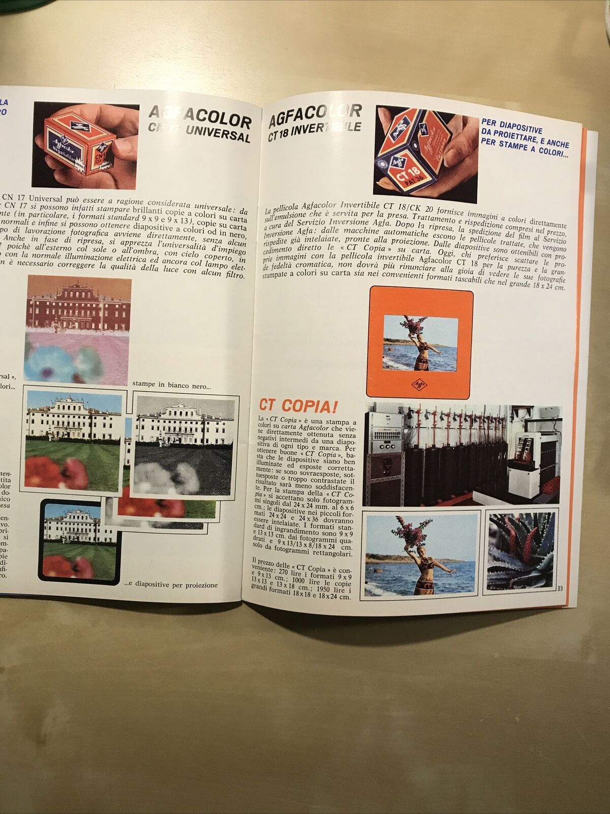 AGFA catalogo 1965 - FOTOGRAFIA