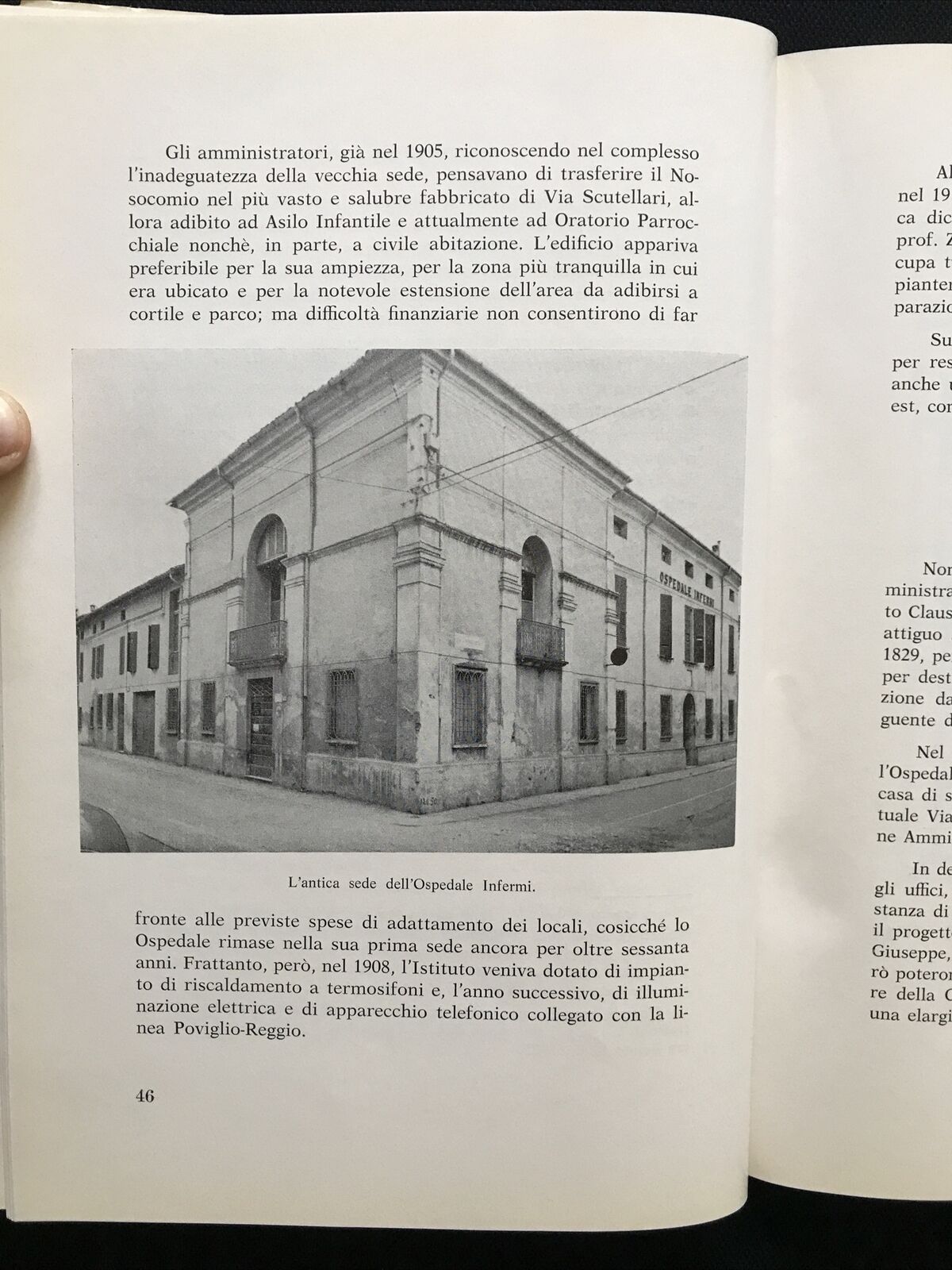 L'OSPEDALE DI BRESCELLO nella storia ospitaliera, Fernando Menozzi 1968