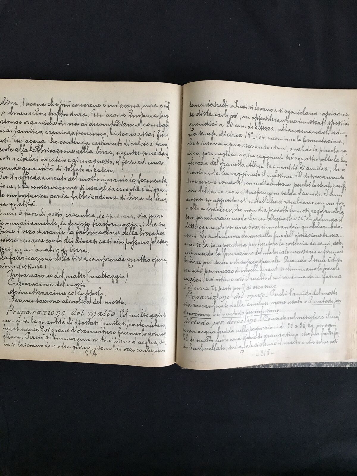 Lezioni di Chimica Bromatologica del dott. Mario Raffo, Università Bologna 1912