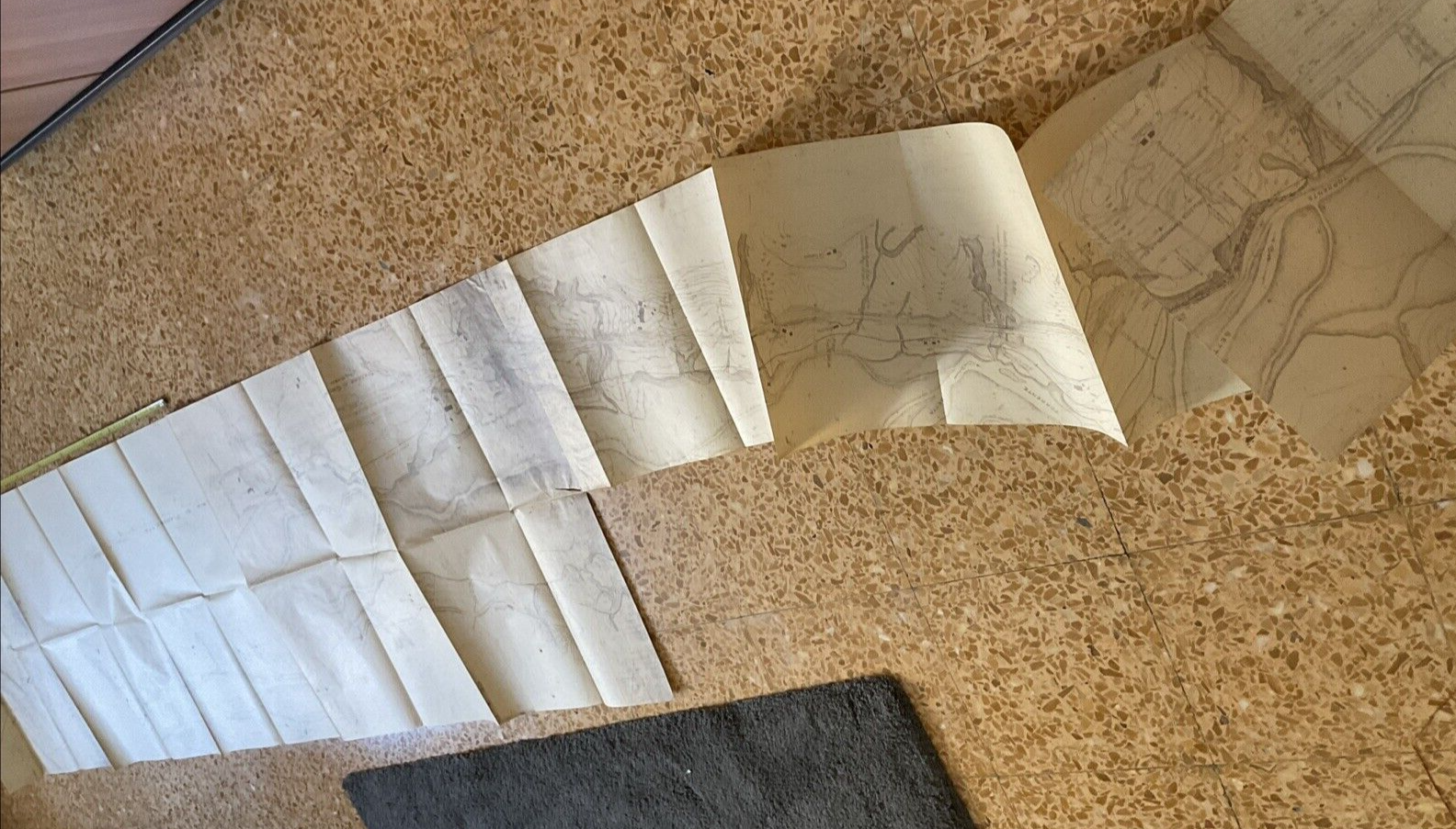 FERROVIE linea Bologna Firenze, Pianoro Castiglione dei Pepoli, planimetria 1930