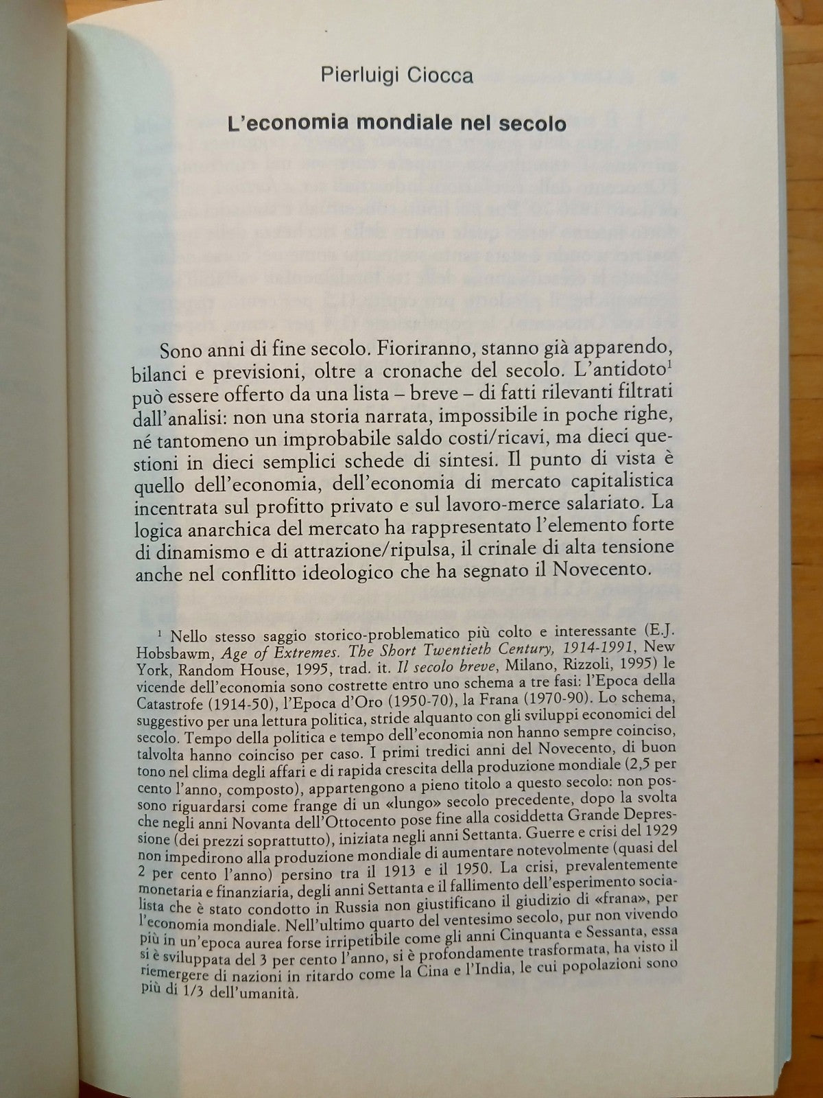 L'economia mondiale del novecento - Pierluigi Ciocca - Il Mulino 1998
