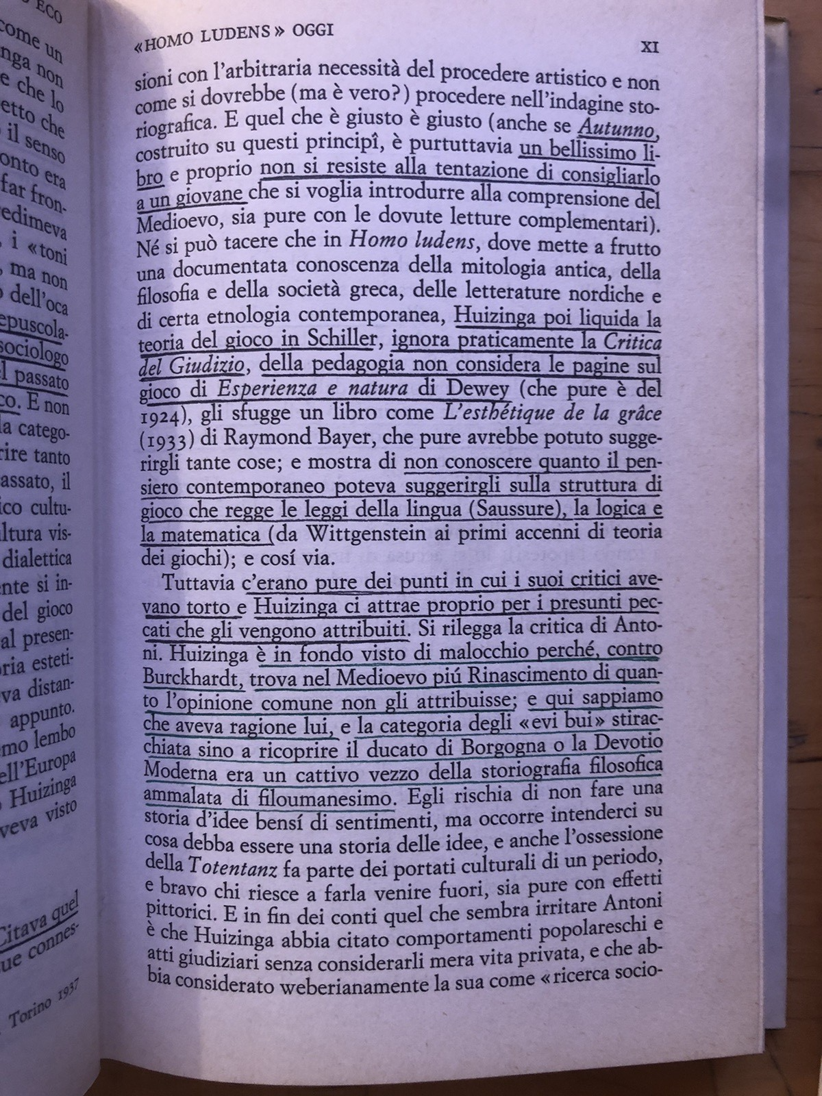 Johan Huizinga, Homo Ludens - La crisi della civiltà. Einaudi editore 2 voll.