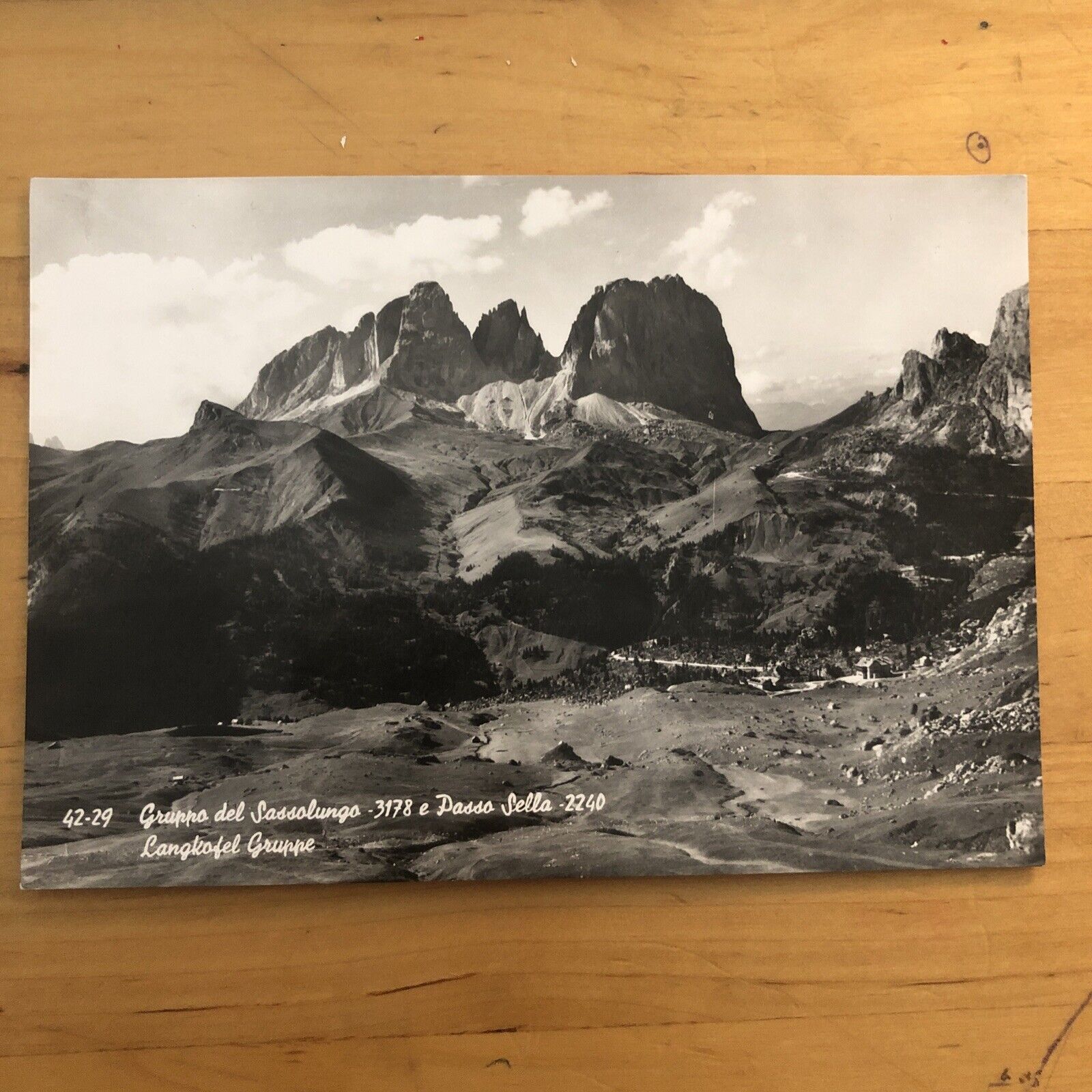 Cartolina GRUPPO DEL SASSOLUNGO - PASSO SELLA non viaggiata