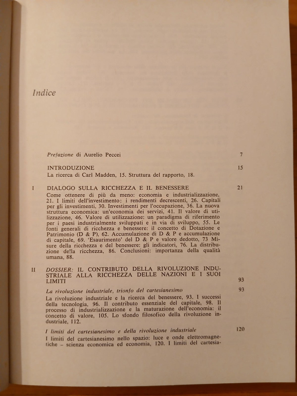 Dialogo sulla ricchezza e il benessere - Orio Giarini - Mondadori 1981