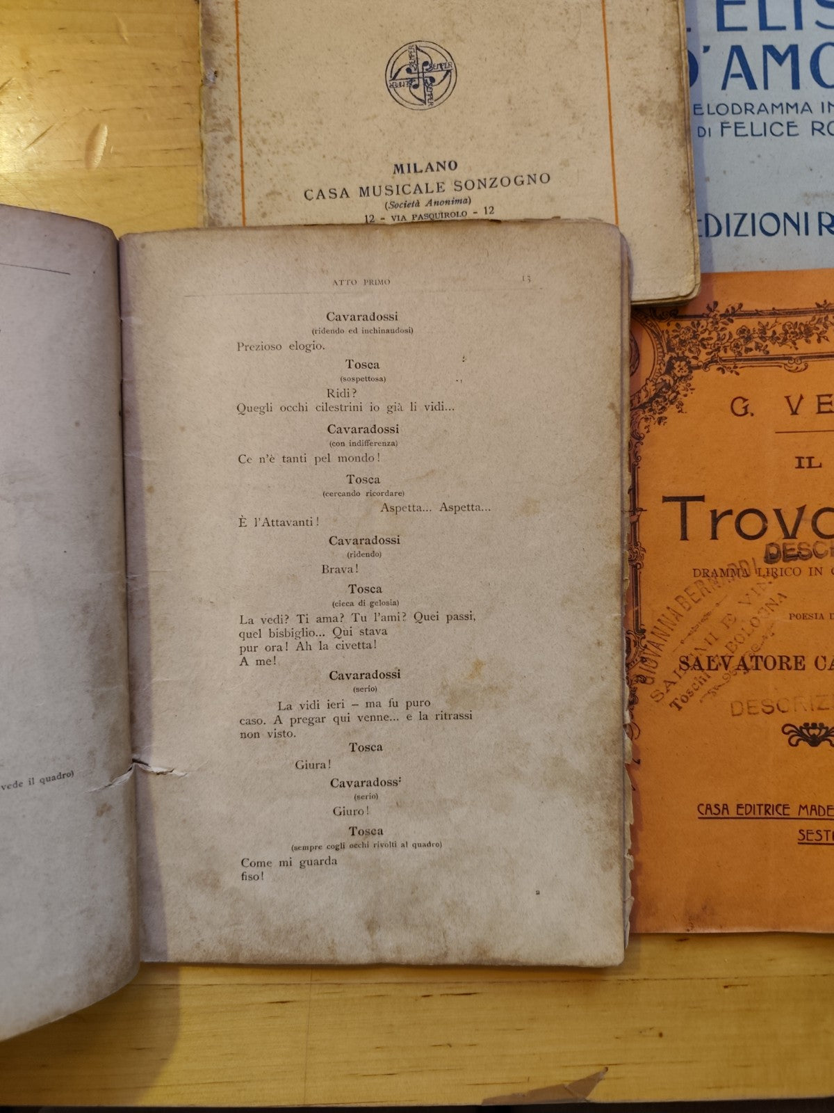 G. Verdi, Puccini - Lirica tragedia opera dramma 8 voll. ed. Ricordi fine '800