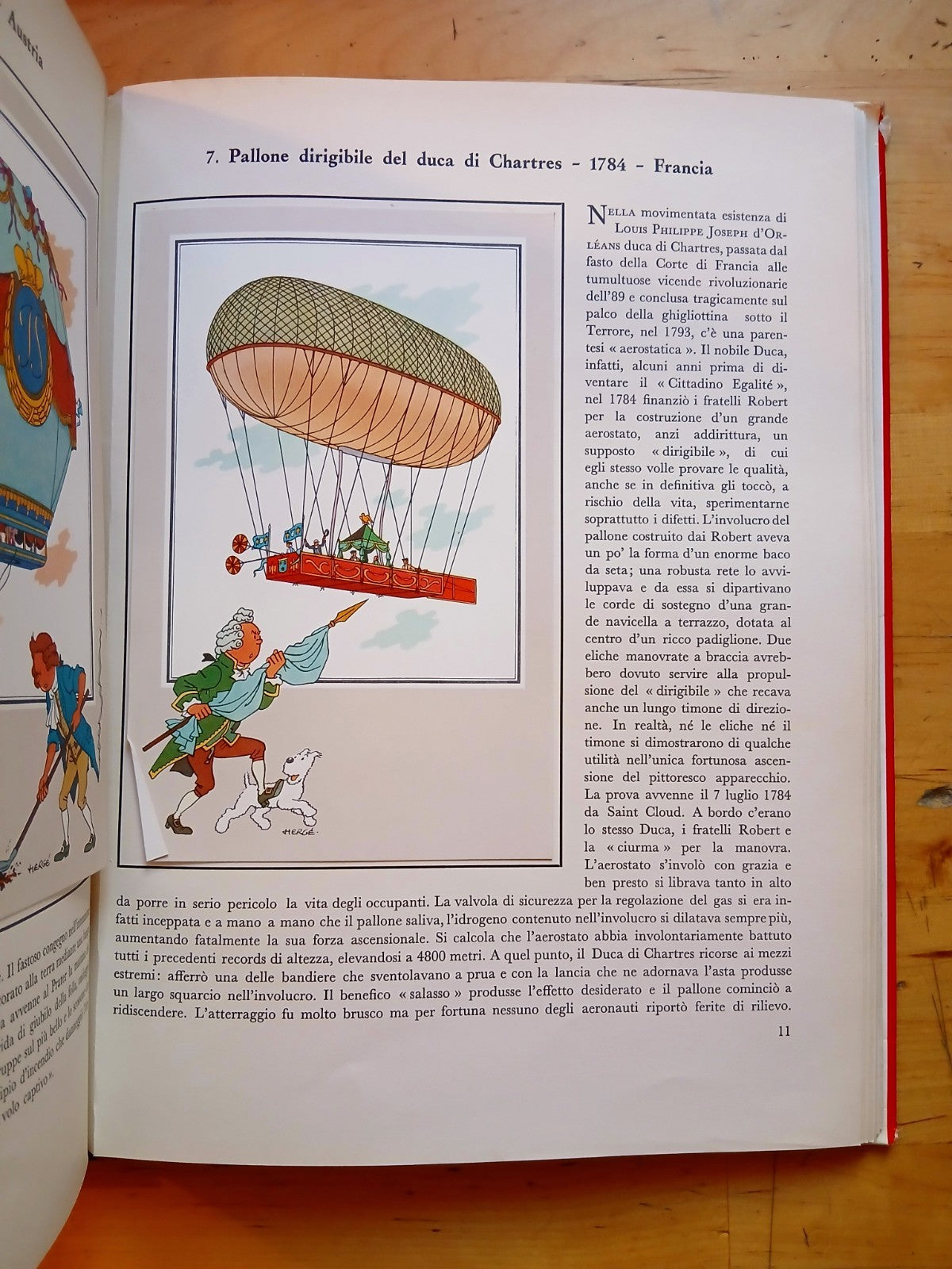 Palloni e dirigibili dalle origini ai giorni nostri - Hergé - Gandus ed. 1967