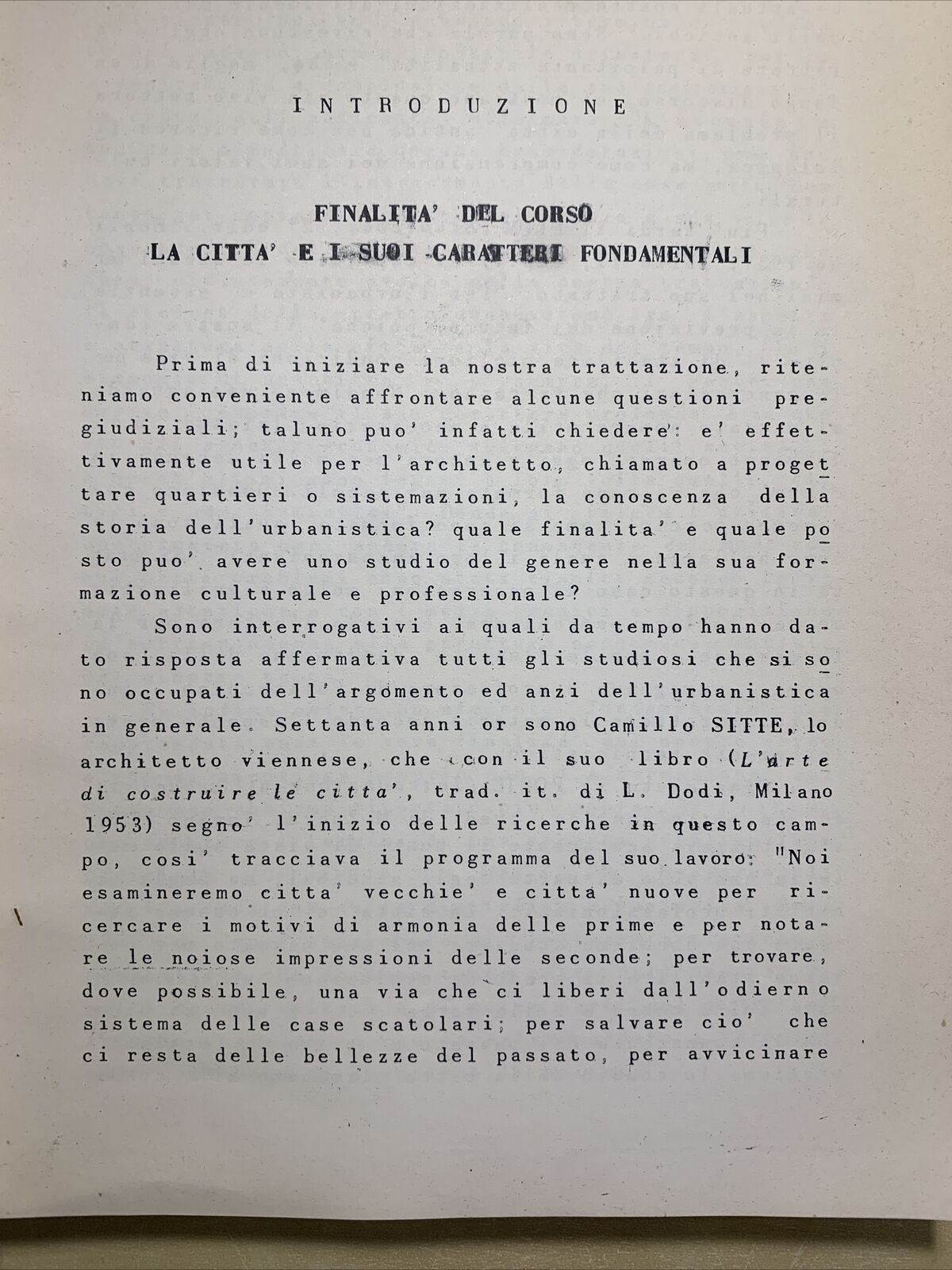 Sommario di Storia urbanistica delle città italiane - Mario Zocca. Liguori 1961#