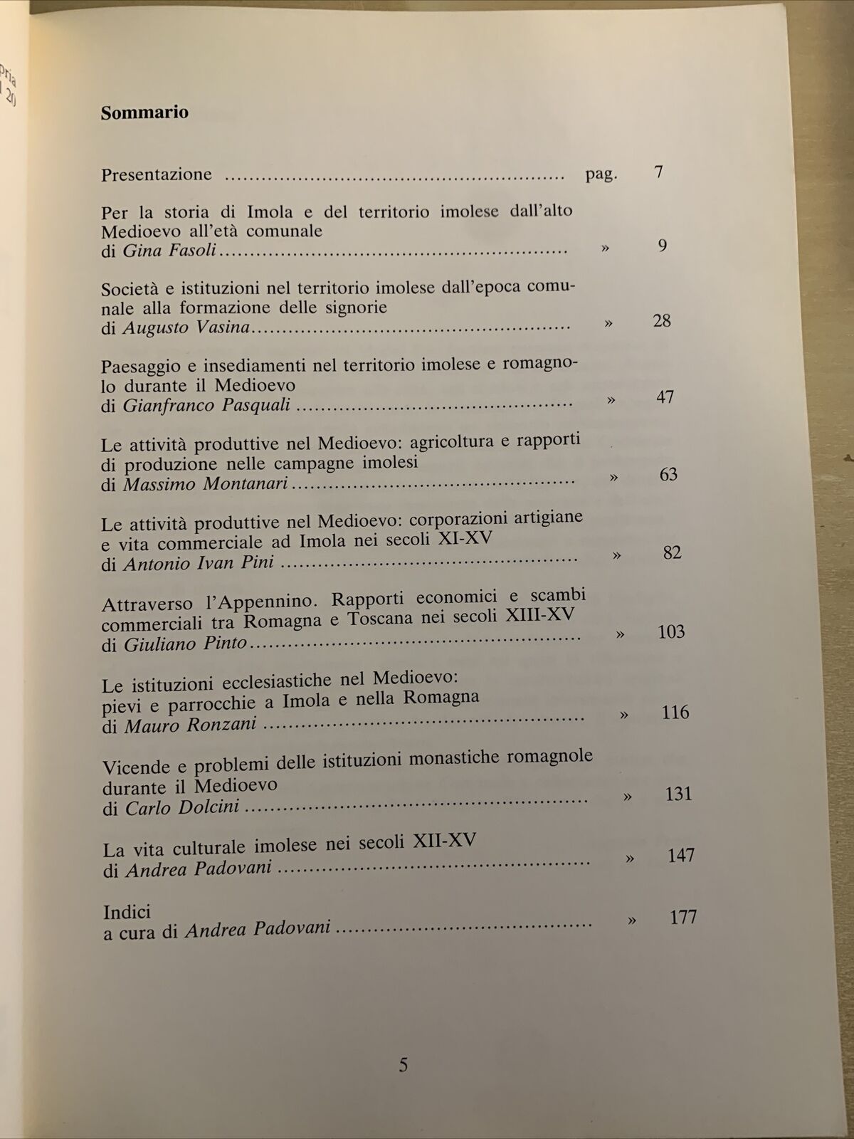 MEDIOEVO IMOLESE, University press Bologna 1982 - AA. VV.