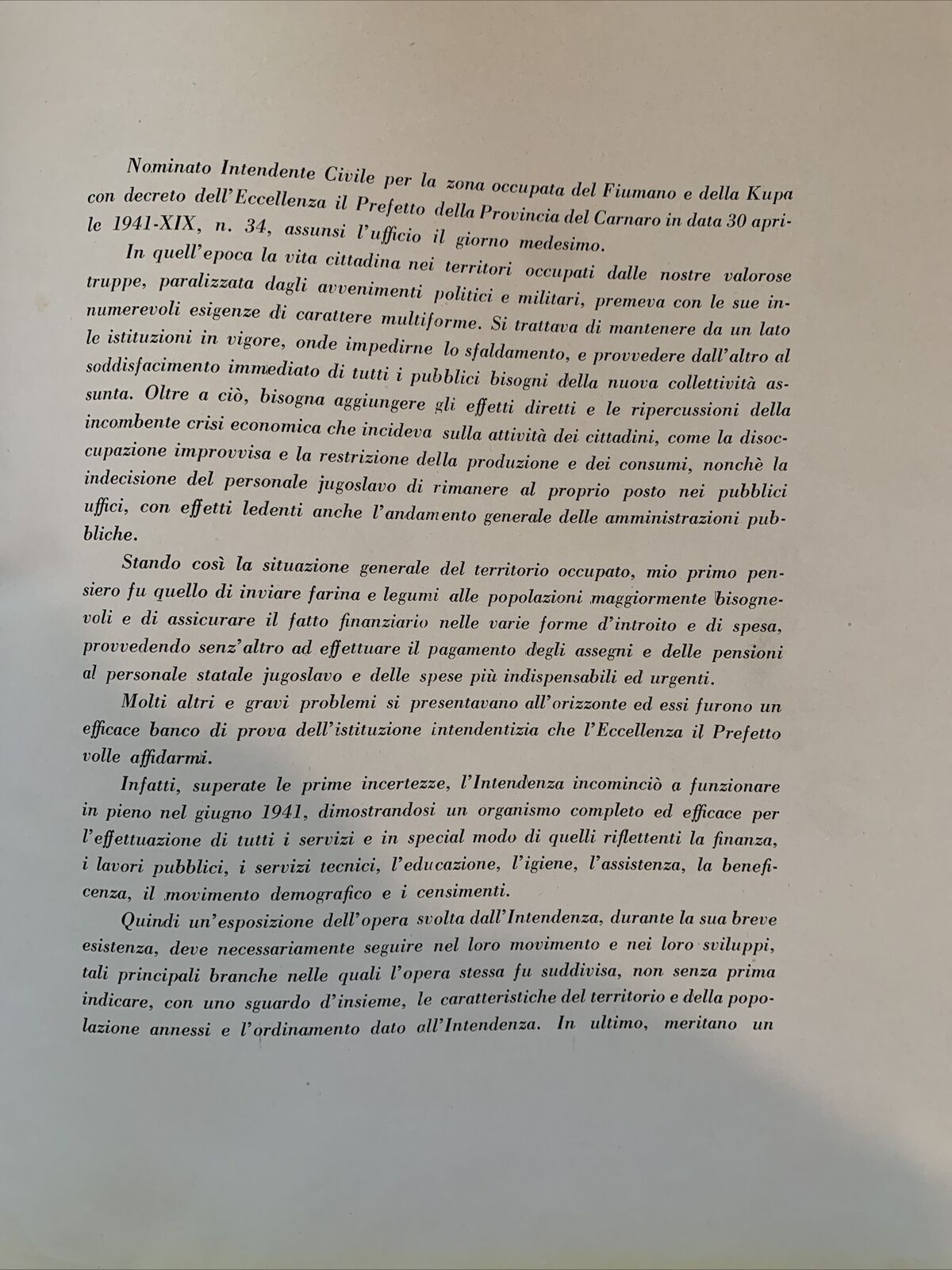 Amministrazione intendenza civile per i territori annessi Fiumano e della Kupa #