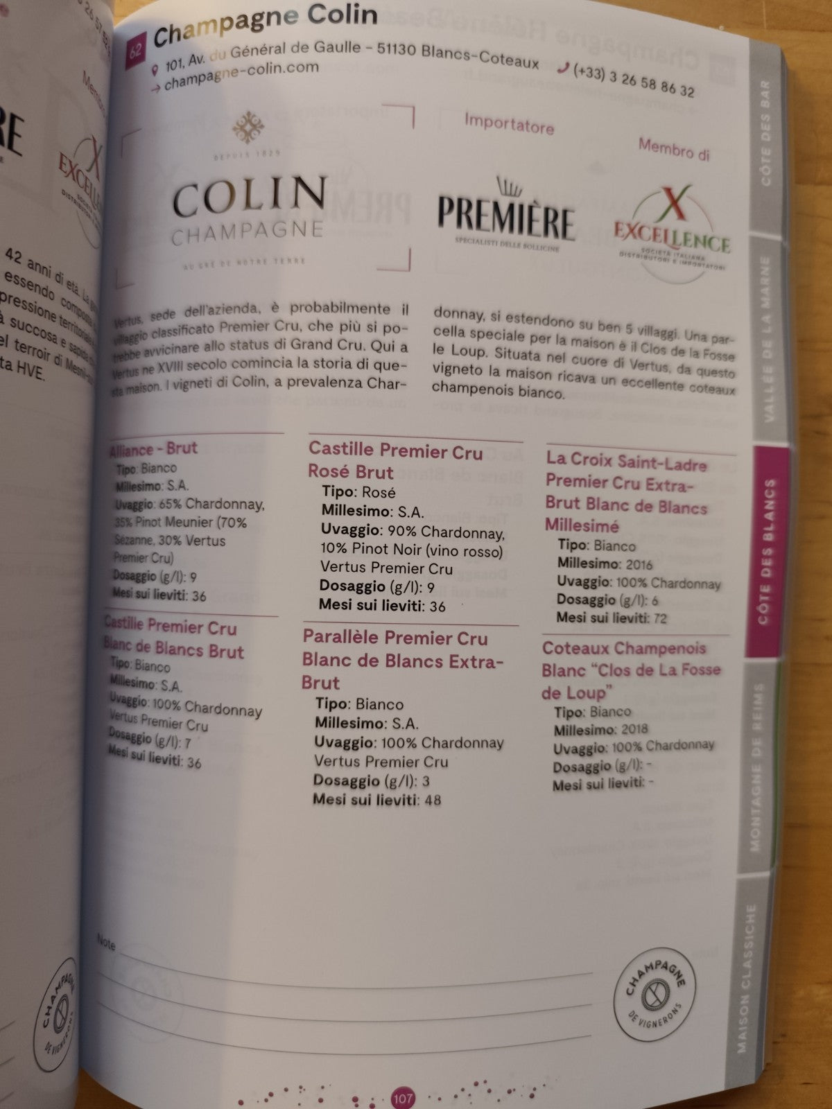 Champagne Experience 2025 Bologna, Catalogo ufficiale